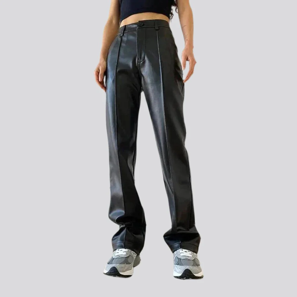 Y2k black jean pants for ladies - Image 3