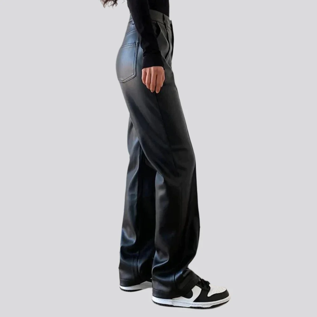 Y2k black jean pants for ladies - Image 4