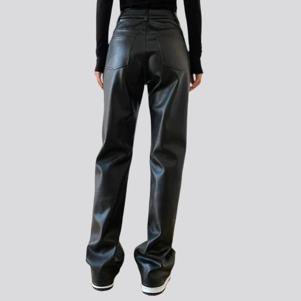 Y2k black jean pants for ladies - Image 5