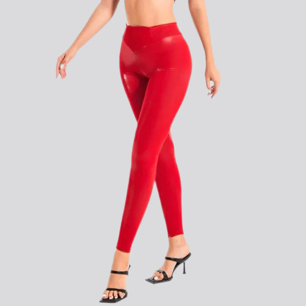 Y2k high-waist denim pants for ladies - Image 3