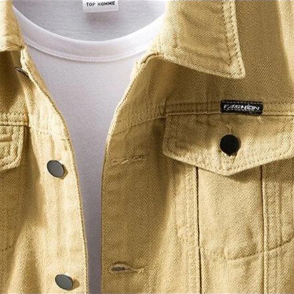 Y2k men's denim jacket - Image 9