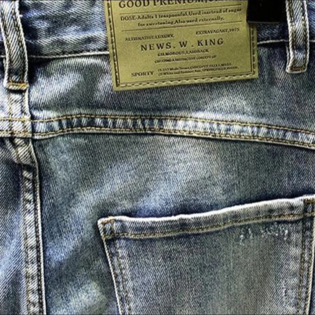 Y2k men's mid-waist jeans - Image 7