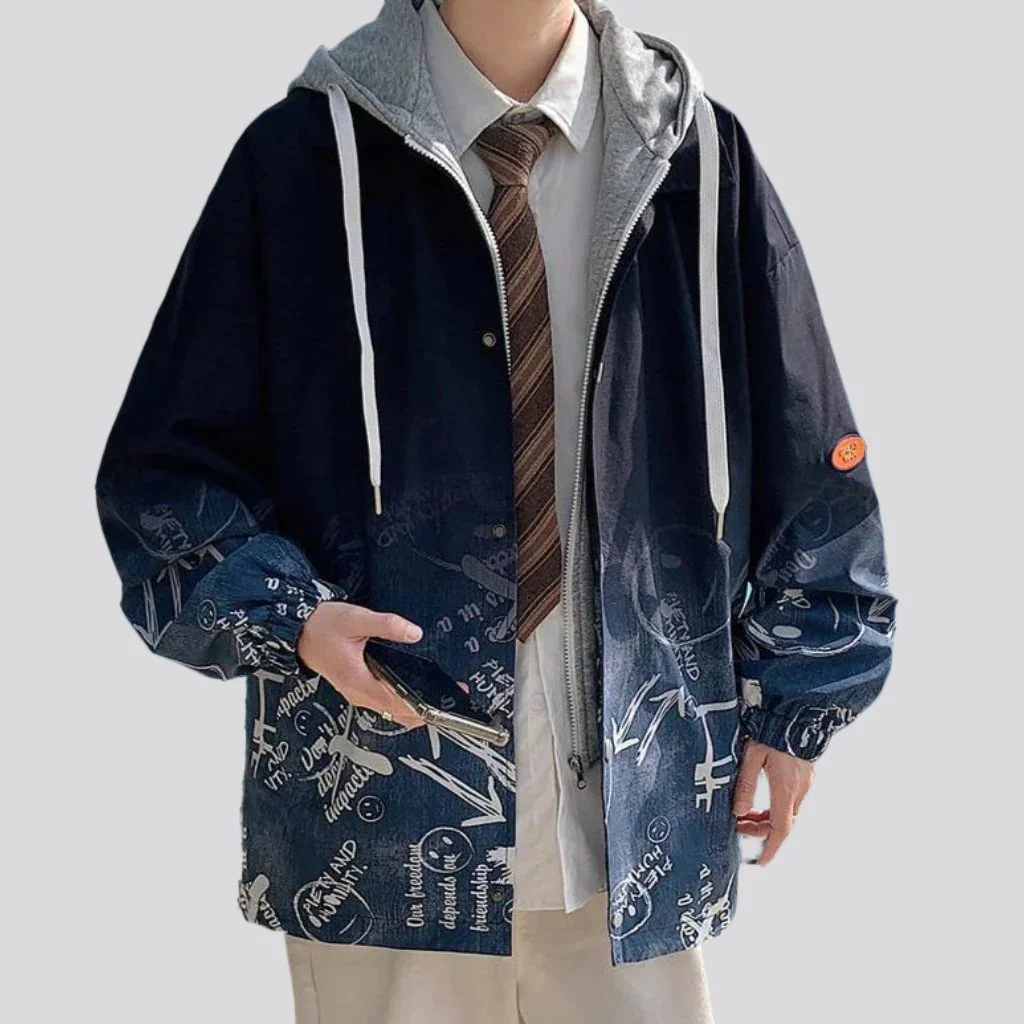 Y2k oversized denim jacket for men - Image 6