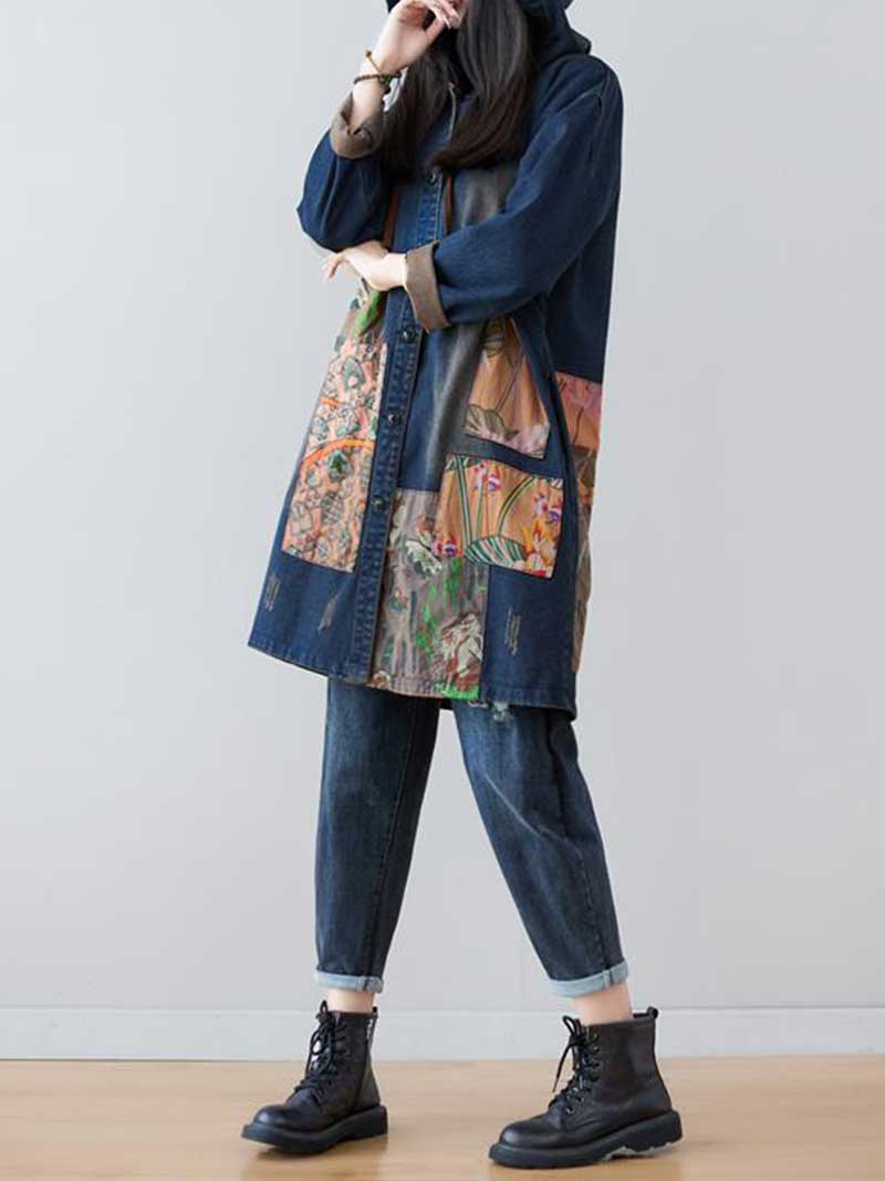 Your Love Is Better Denim Hooded Jacket - Image 4