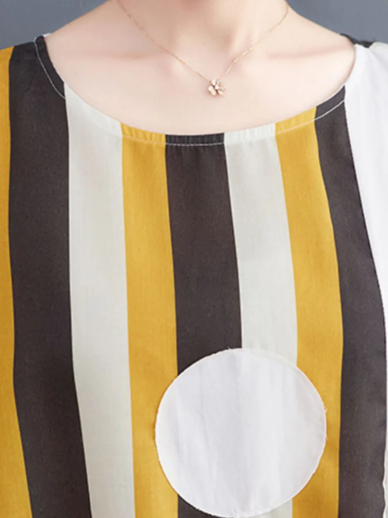 You're A Dreamer Round Neck A-line Dress - Image 4