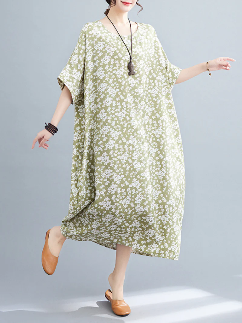 You're My Destiny Round Neck Kaftan Dress - Image 5